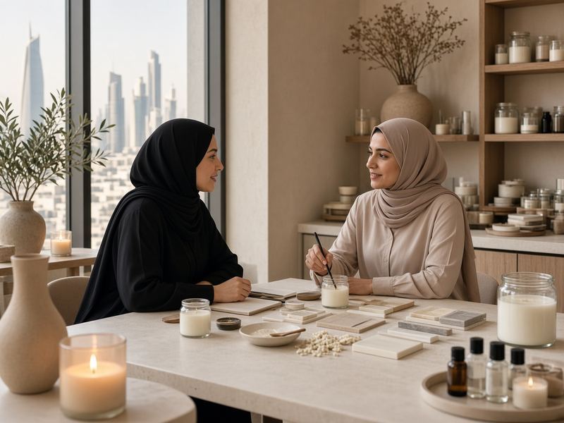 Studio consult at Pupilquart Candles
